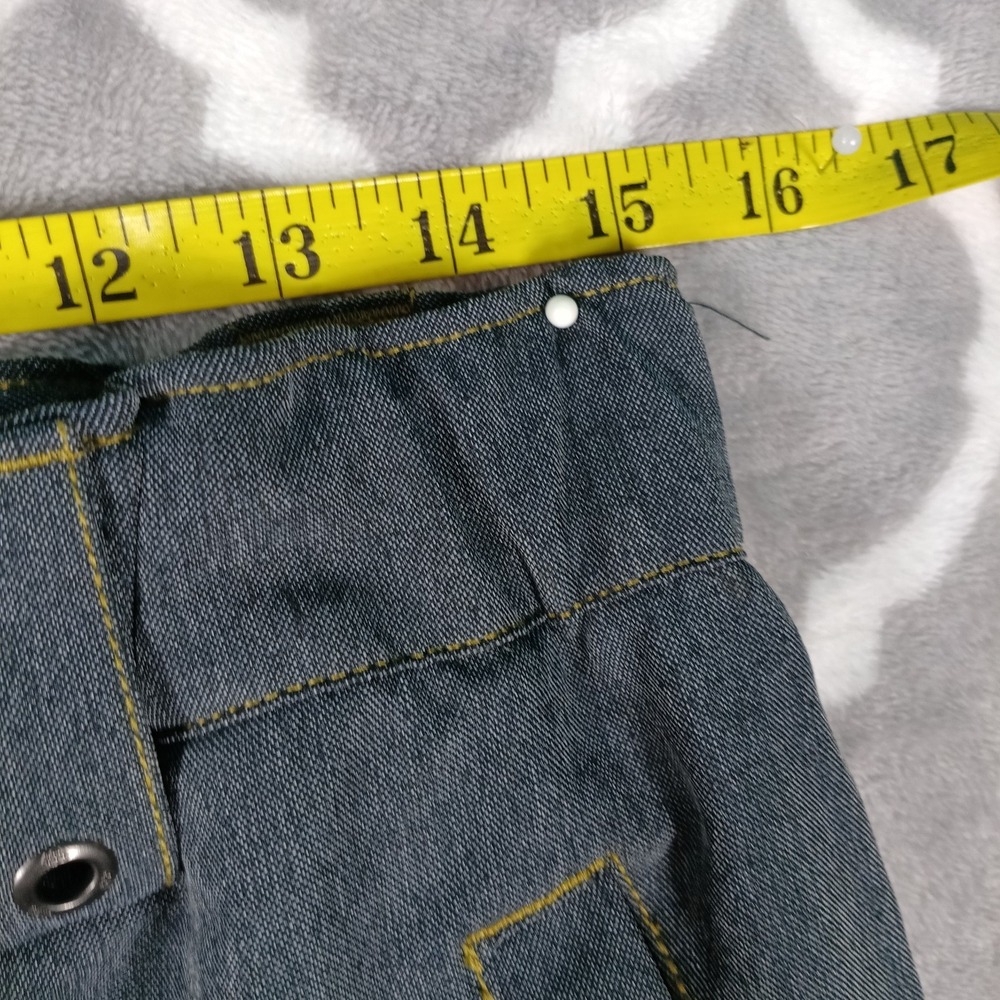 686 Forest Bailey Dojo Snowboard Pants Men Medium Black Denim Baggy 20K 15K - Picture 5 of 13